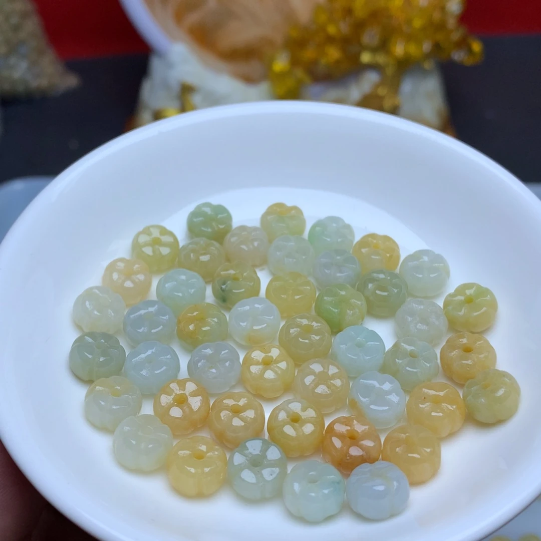 【闪购商品】翡翠手链未镶嵌卡5.6乘8.7多宝南瓜20个