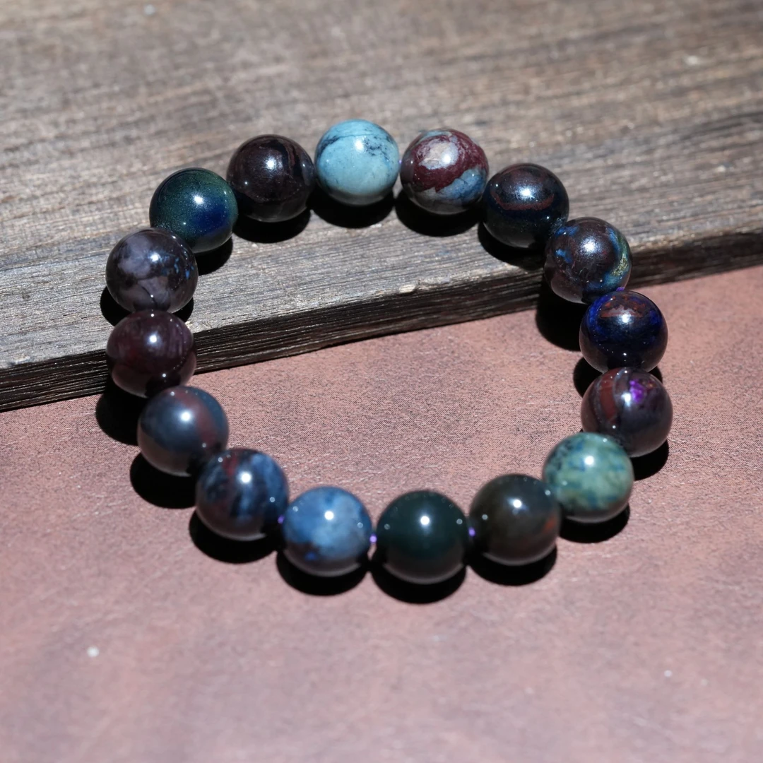 【黑胖珠宝】小舒老料星际蓝手串 多样性发一 QX421