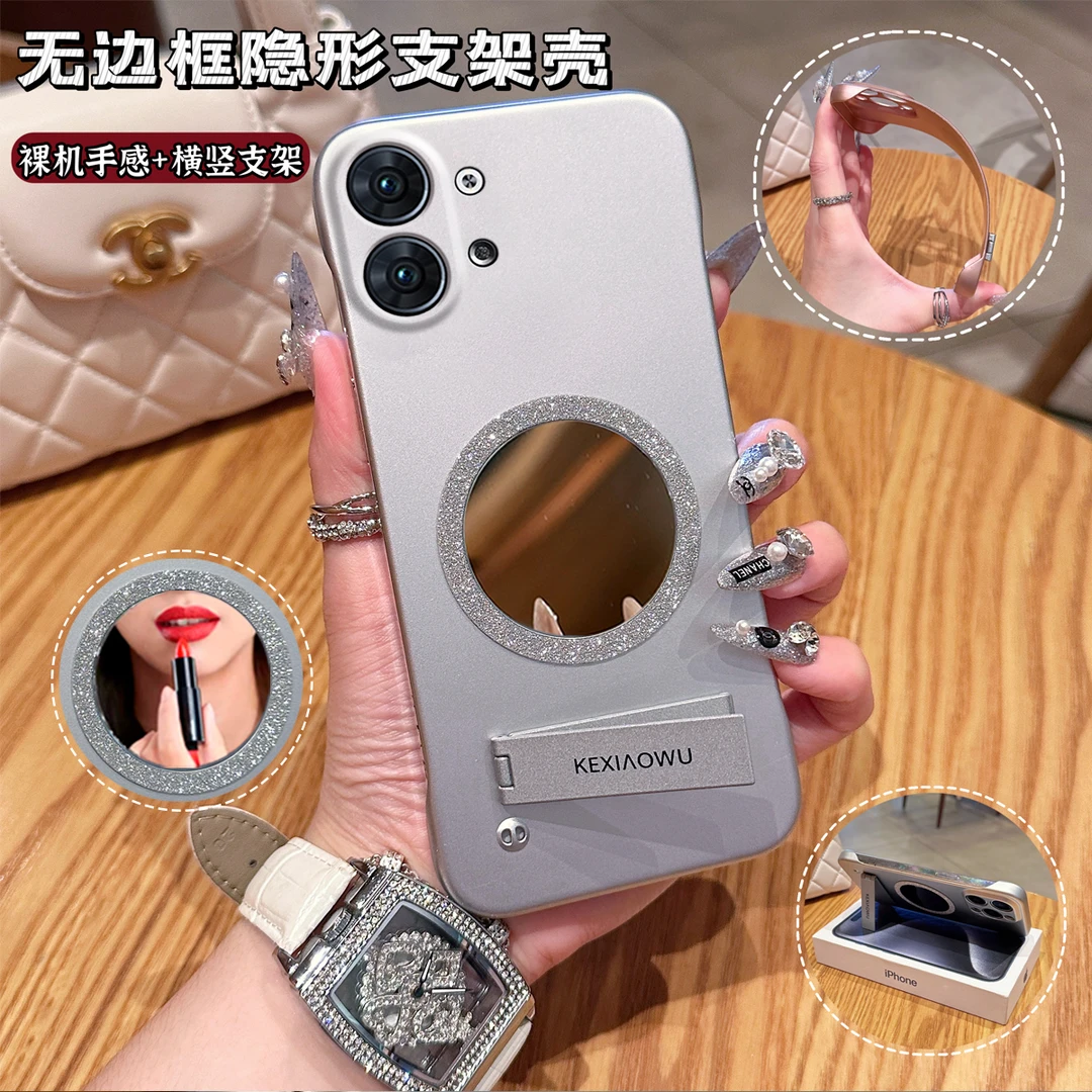 【OPPORENO9/9PRO】简约高级高颜值无边框磁吸镜INS支架壳