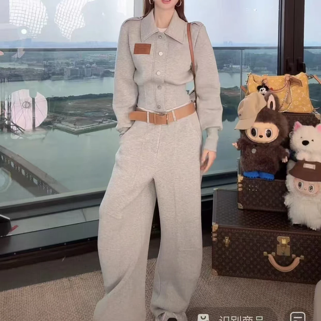 秋季休闲风时尚收腰衬衫领短外套LUCY5288