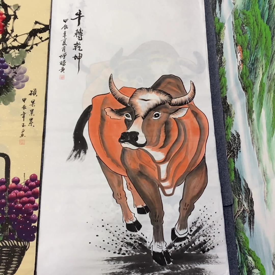 国画尺寸140✖️70四尺手绘画画画