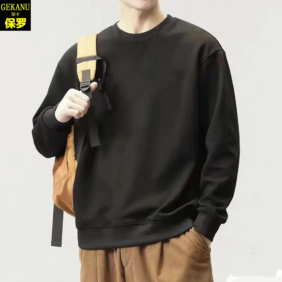 【断码】新疆纯棉余文乐2024新款春秋冬季100%重磅圆领大码宽松卫衣