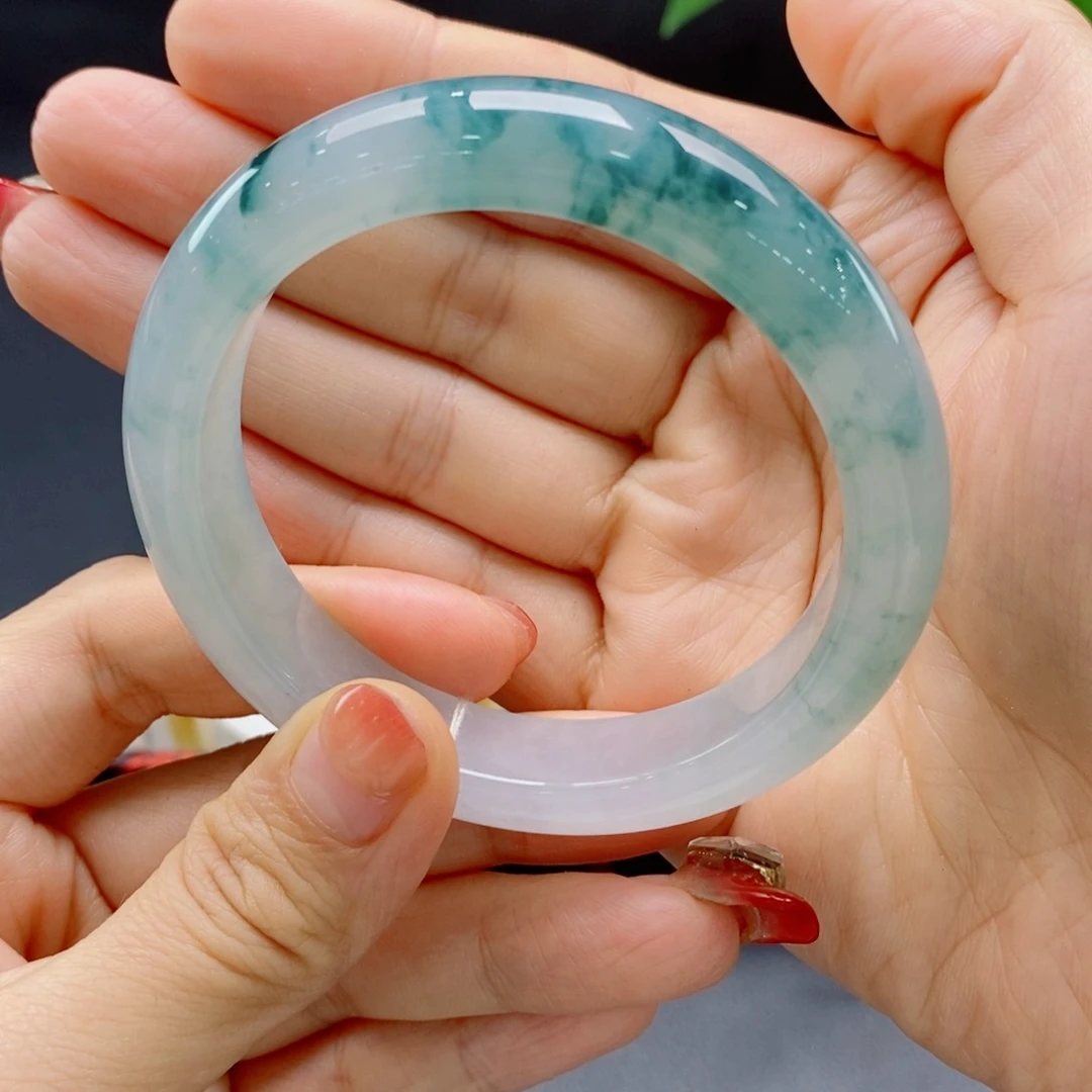 翡翠手镯未镶嵌56正圈