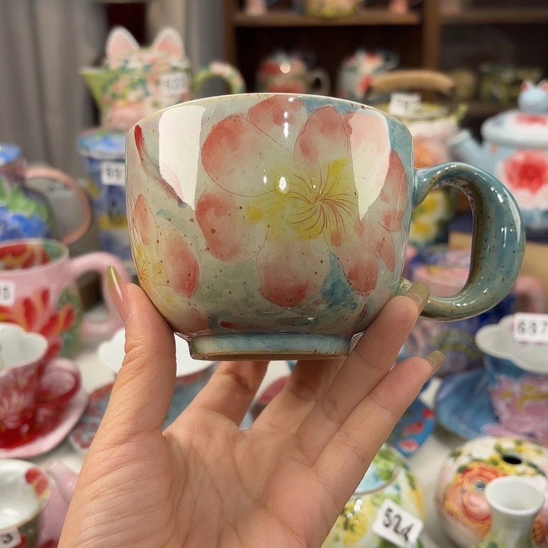 瓷片景德镇手绘高温釉下彩陶瓷茶具