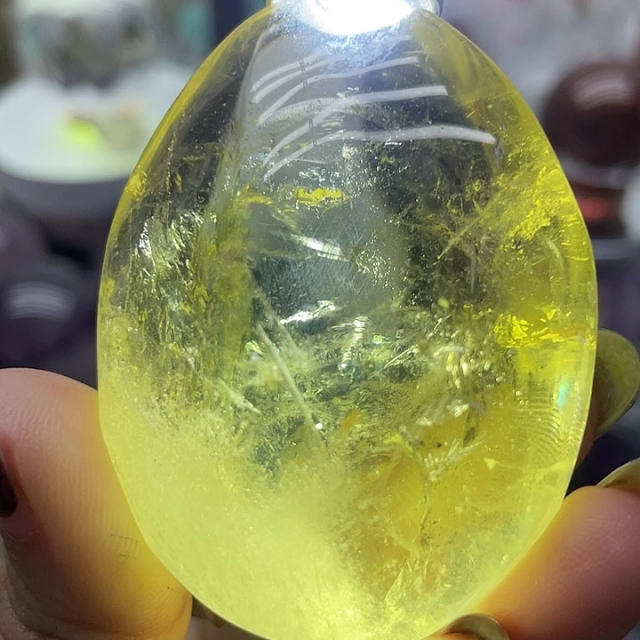 未镶嵌珠宝半成品水晶68黄水晶把玩长5.6宽4.4厚2.4