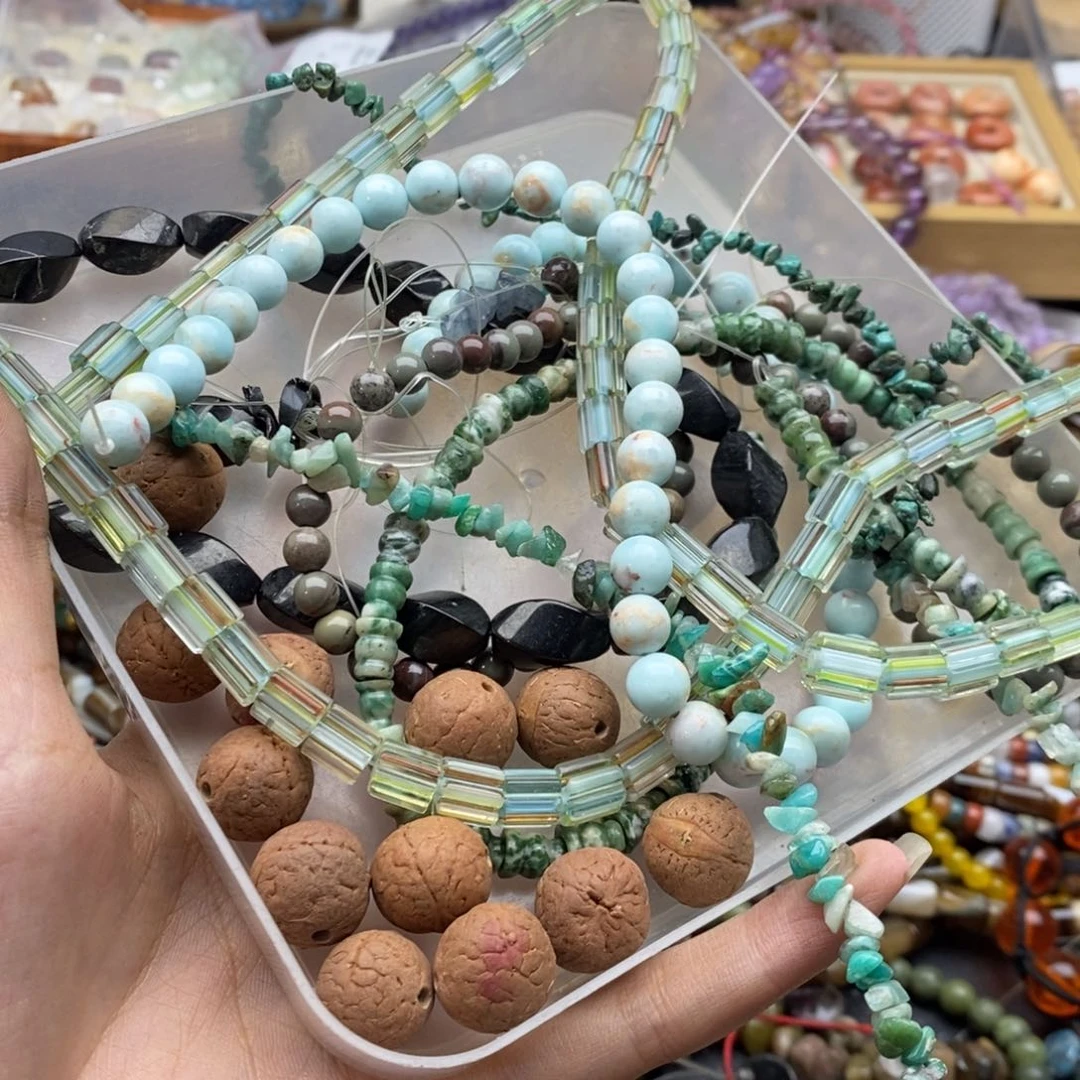 玛瑙/玉髓未镶嵌珠宝半成品打包E187