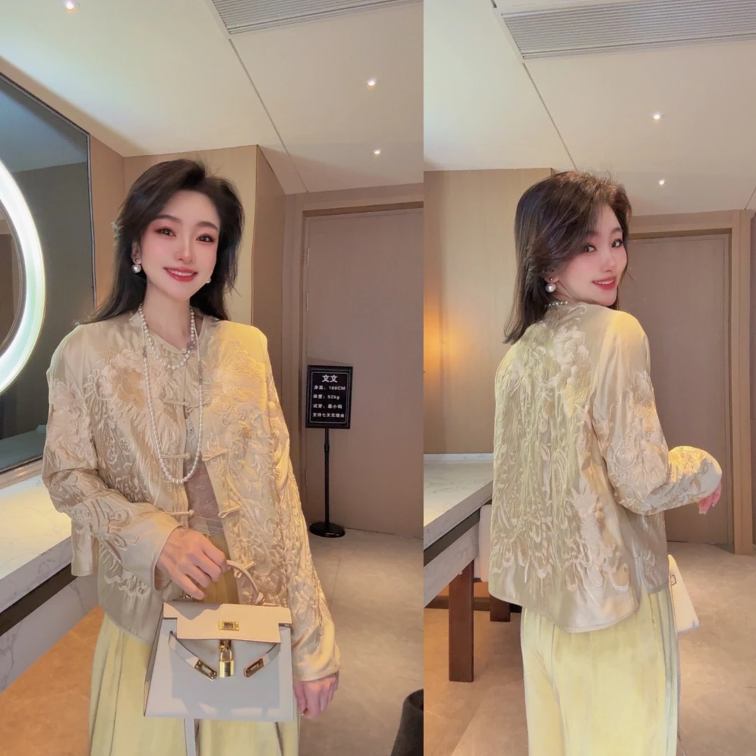 板熙FTLW-【杏花如雨】轻奢高级感气质时尚优雅女装上衣-3319