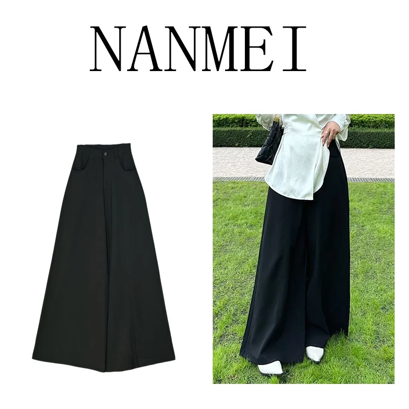 NM【都市白领】春款高腰阔腿西装裤