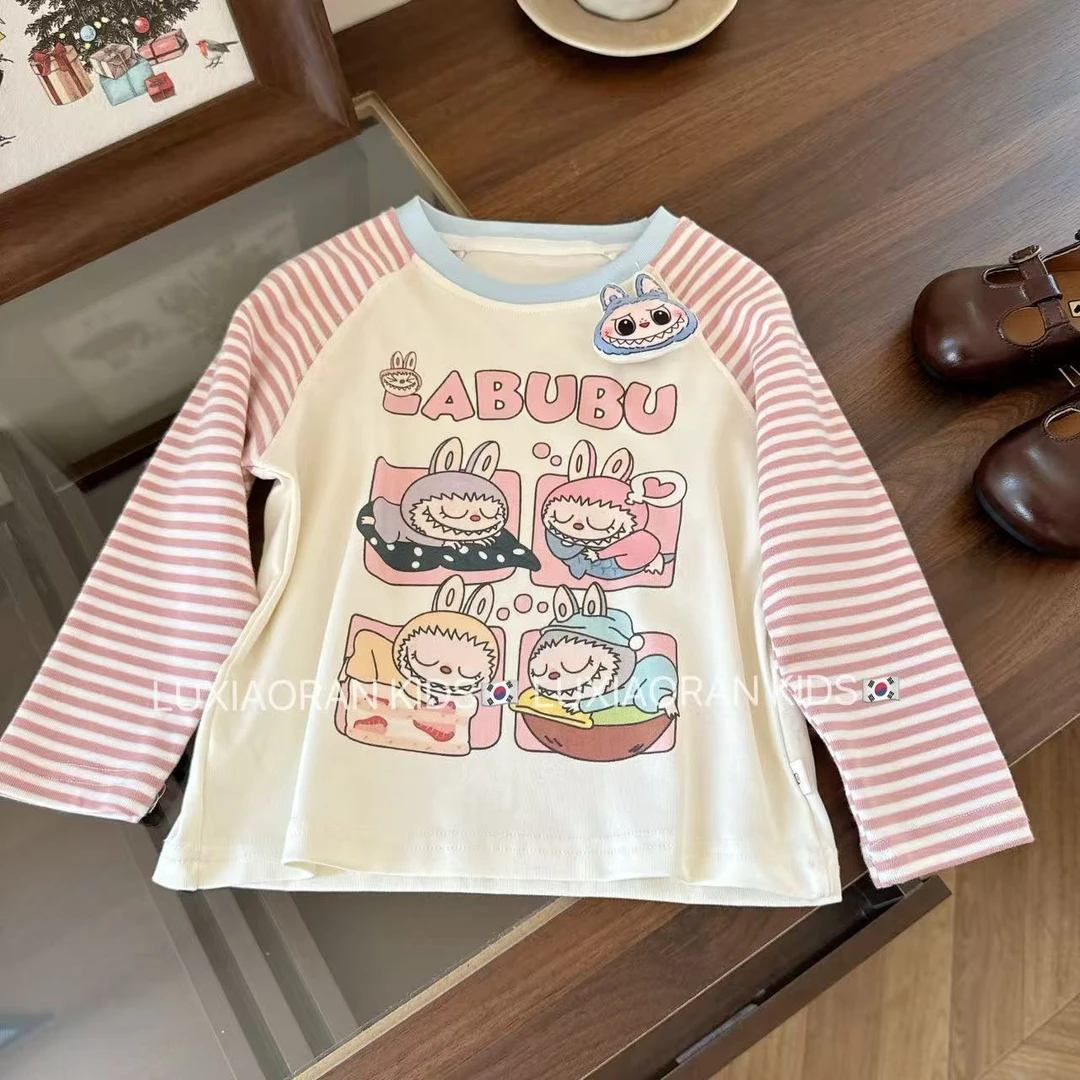 【鹿小冉】丨玩偶拉布布撞色打底衫送玩偶25182