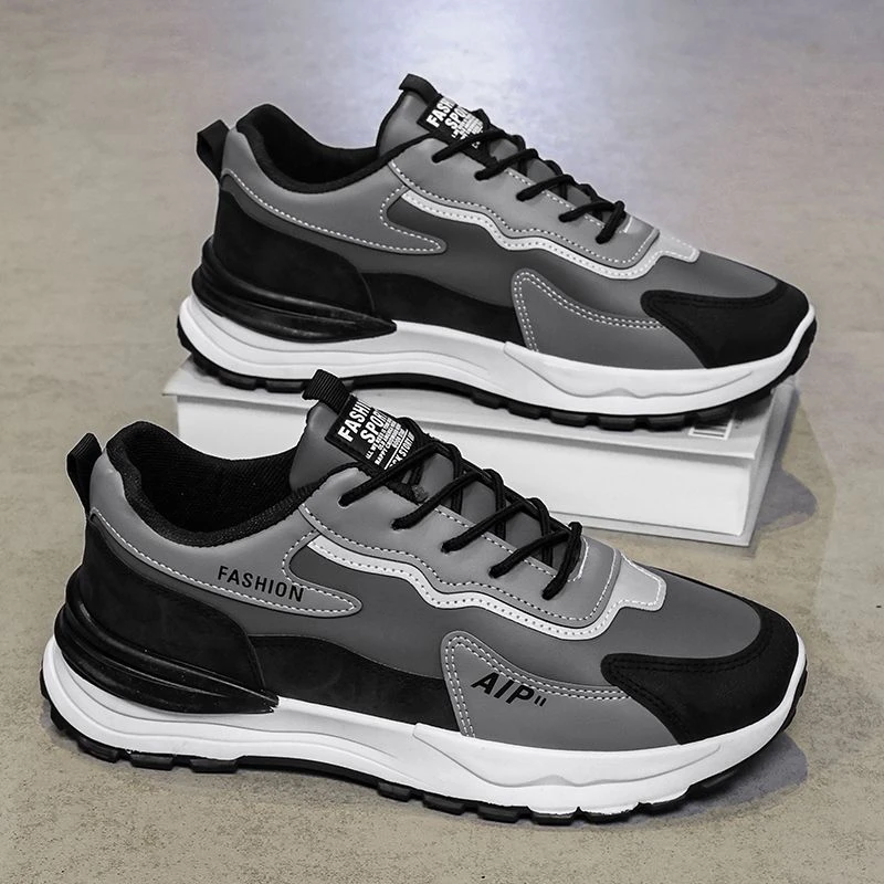 男鞋运动鞋2025新款春季休闲鞋夏季工作皮面防水防滑劳保潮鞋7721