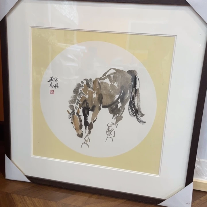 国画张乐毅精品马匹图