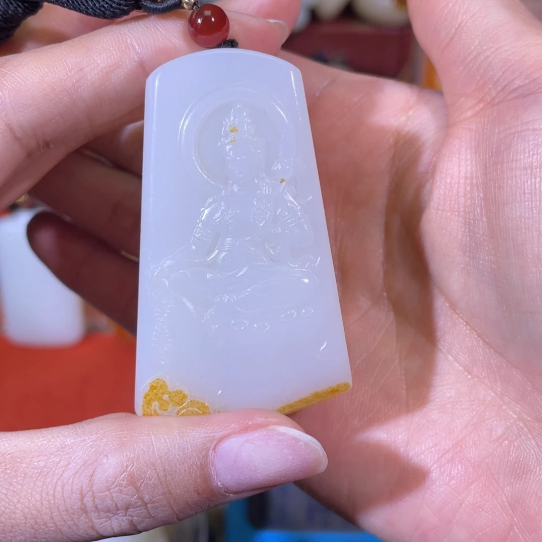 -***.和田玉未镶嵌挂件