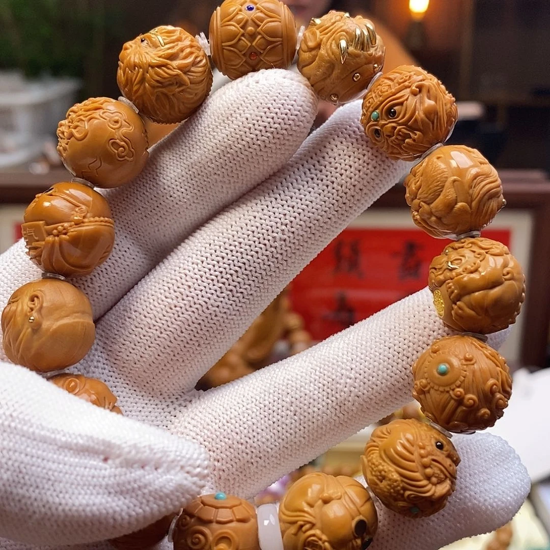 核桃手串/手链大满贯镶嵌