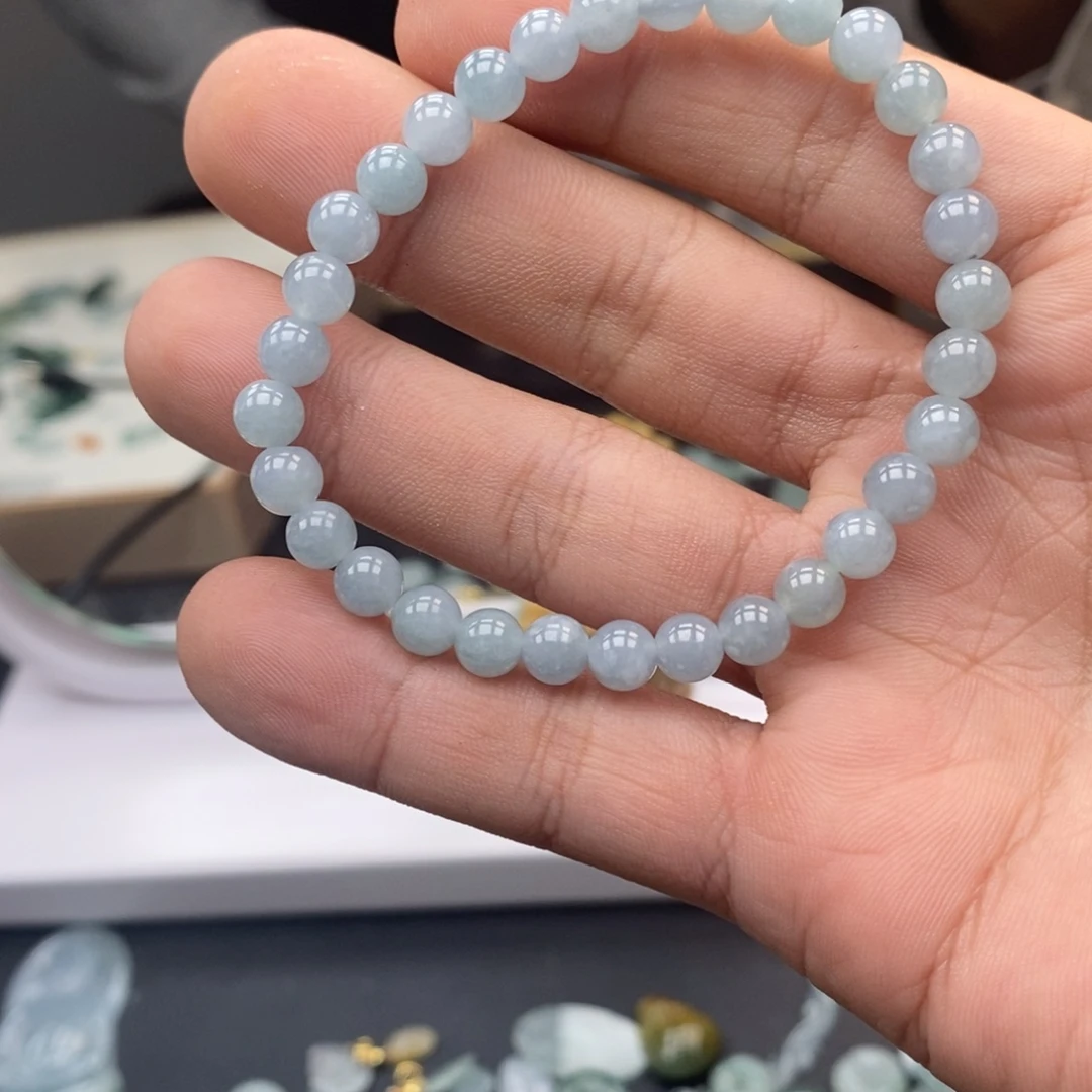 翡翠未镶嵌手链天然a货翡翠15