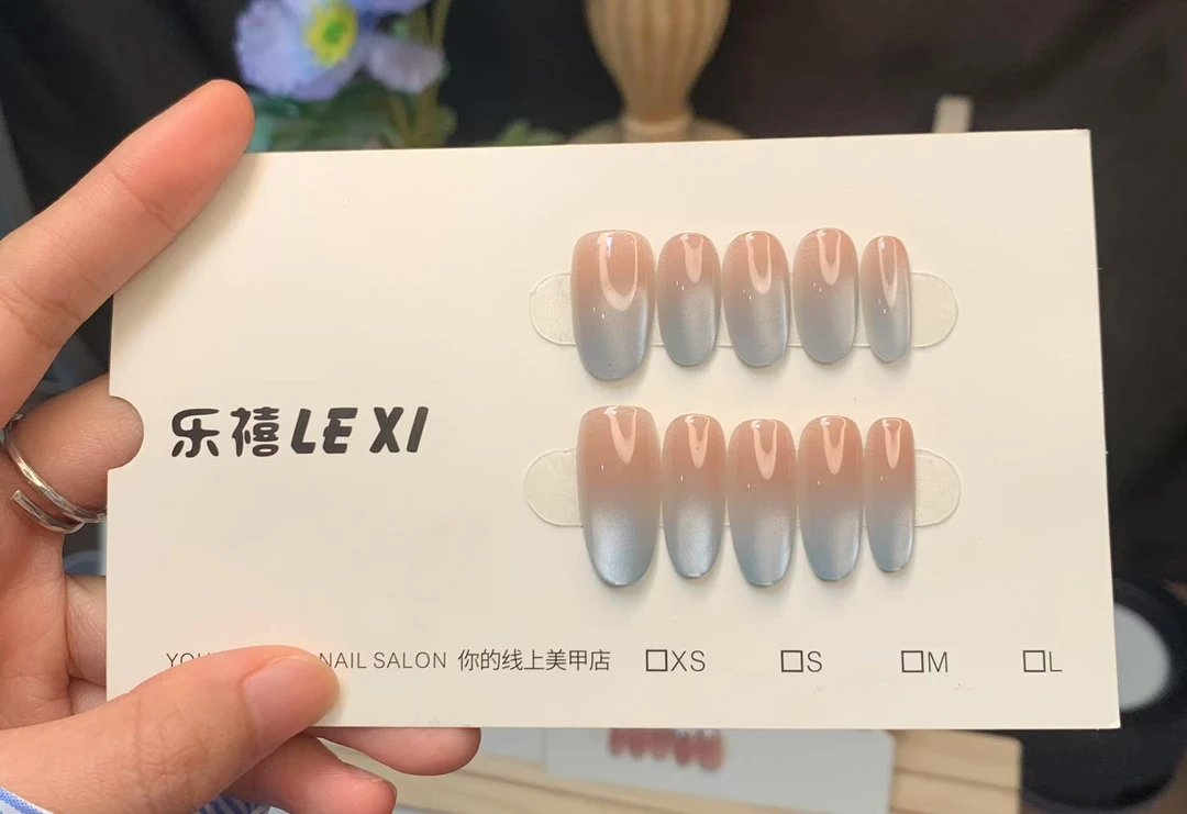 【选款】春夏季爆款高级显白纯手工穿戴甲10片装（无收纳盒）送工具包