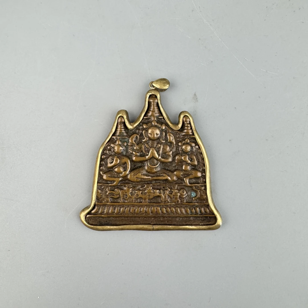 二十世纪四臂观音铜牌PY25ZXF0528009【古董拍卖】