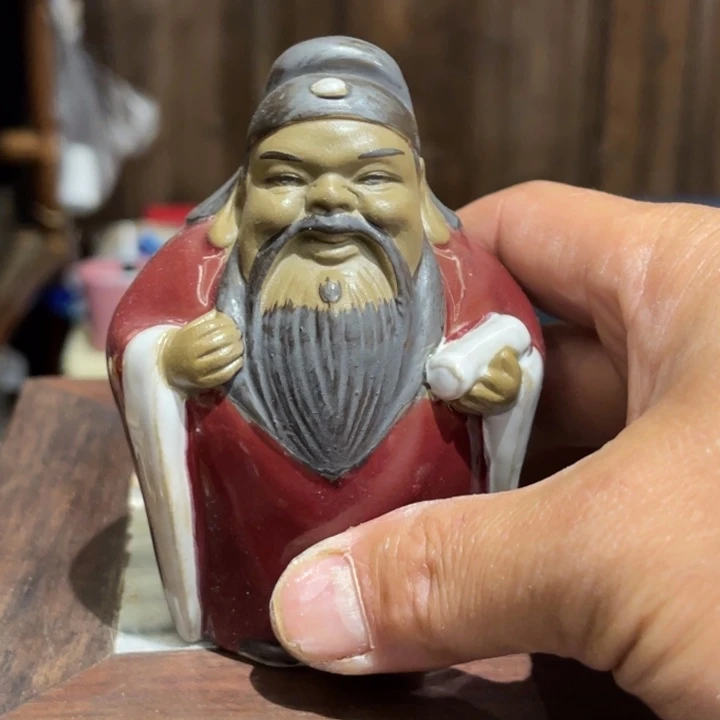 石湾公仔衬托盆景