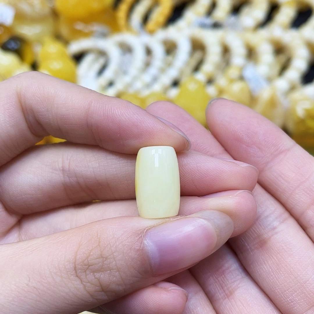 裸石蜜蜡未镶嵌沁色桶珠10.3✖️16mm