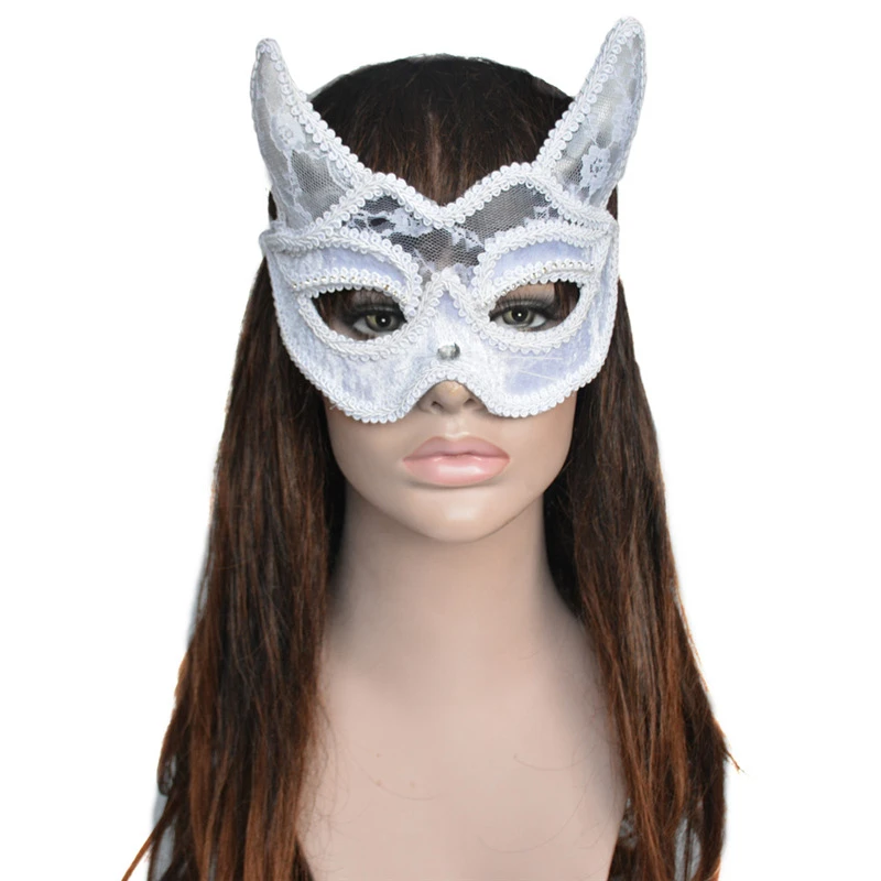 玩具仿真面具008万圣节舞会面具白色透明面具