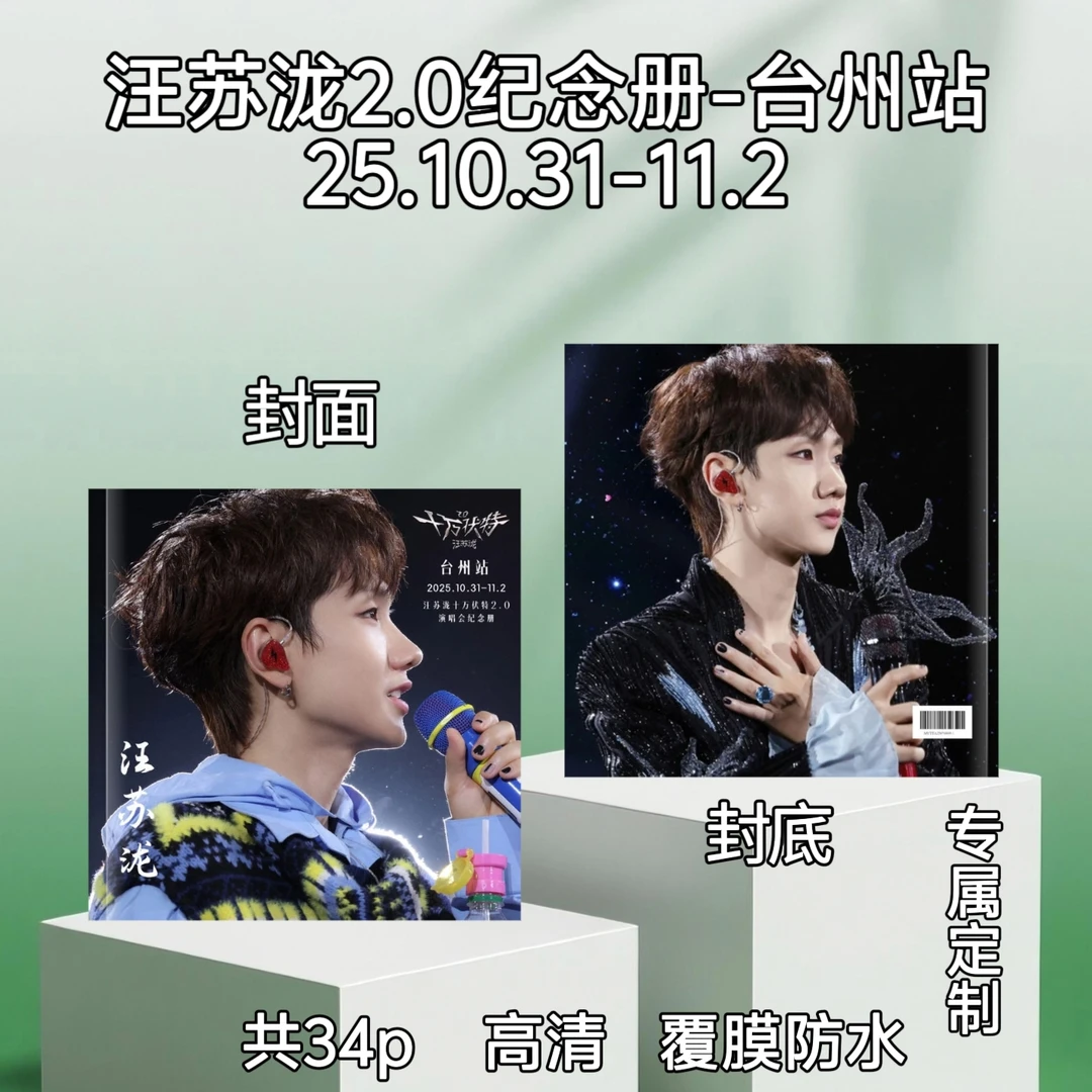 汪苏泷演唱会纪念册集/周边收藏