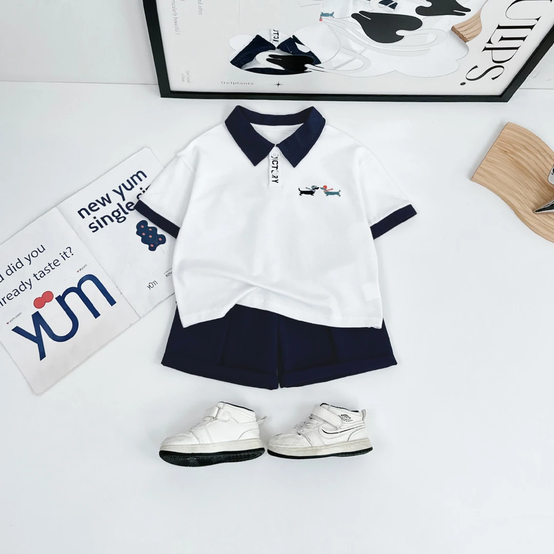 儿童短袖POLO衫夏季男童T恤薄款2025新款洋气YC33686悠悠童话童装