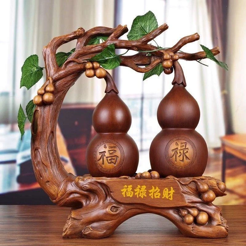 旺宅转运福禄葫芦摆件招财纳福办公室办公桌酒柜电视柜玄关乔迁礼