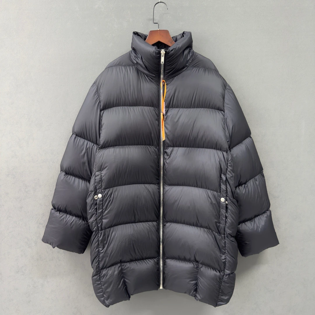 99新 MONCLER Ro联名背后绑带中长款拉链羽绒服00码 cl01771