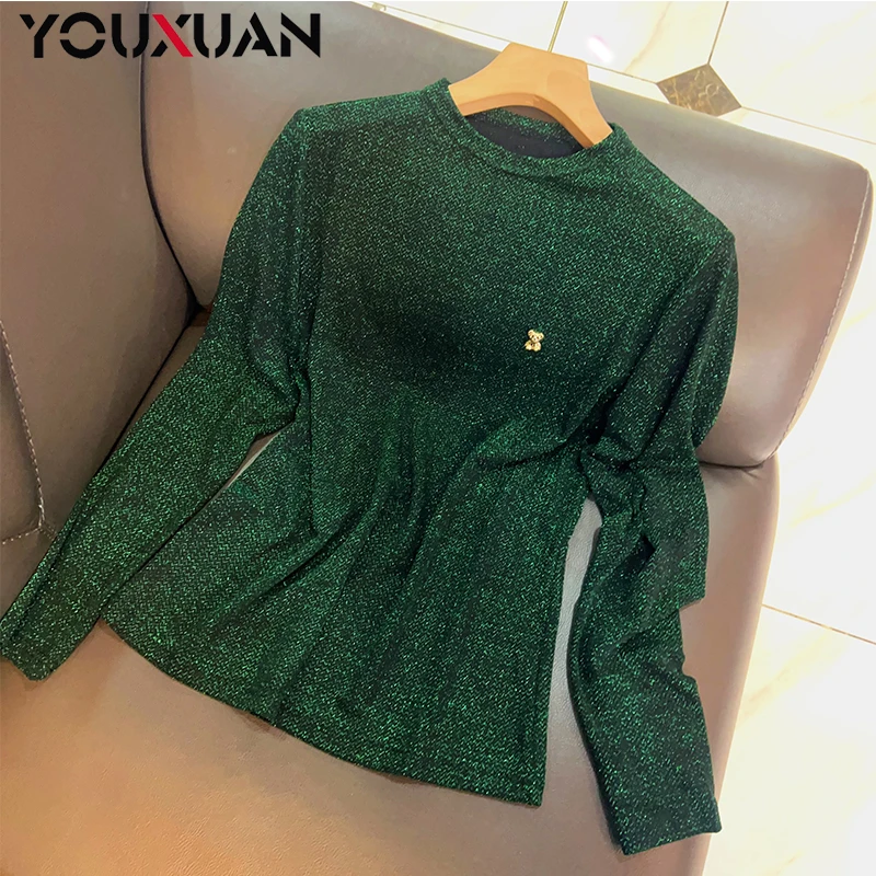 【高定新品】2024秋冬季新品女士时尚显瘦休闲百搭长袖小衫73041