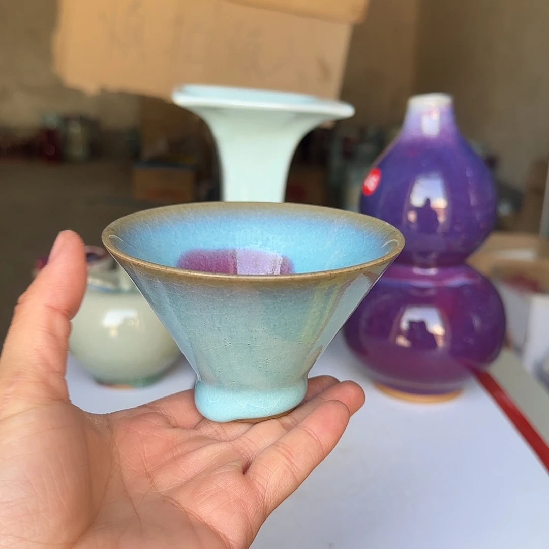 陶摆件郑家钧瓷摆件微瑕