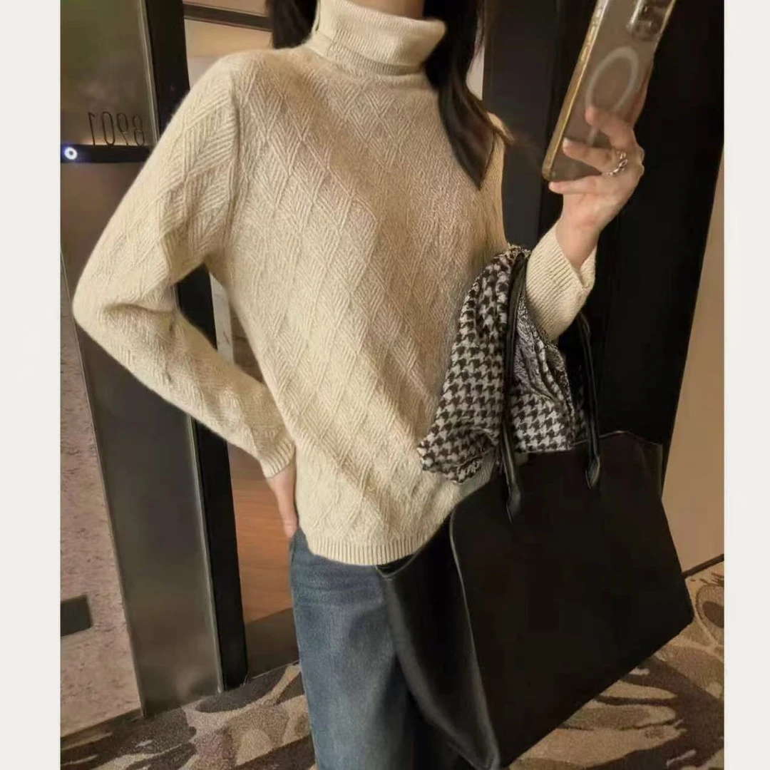 高货~100%羊毛 勿机洗！胸98-150长64时尚打底针织上衣 4012