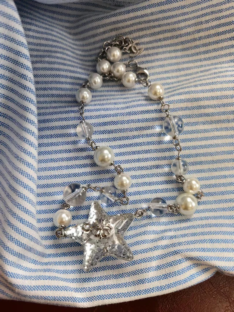 铜合金锆石项链 小众设计ins项链47655