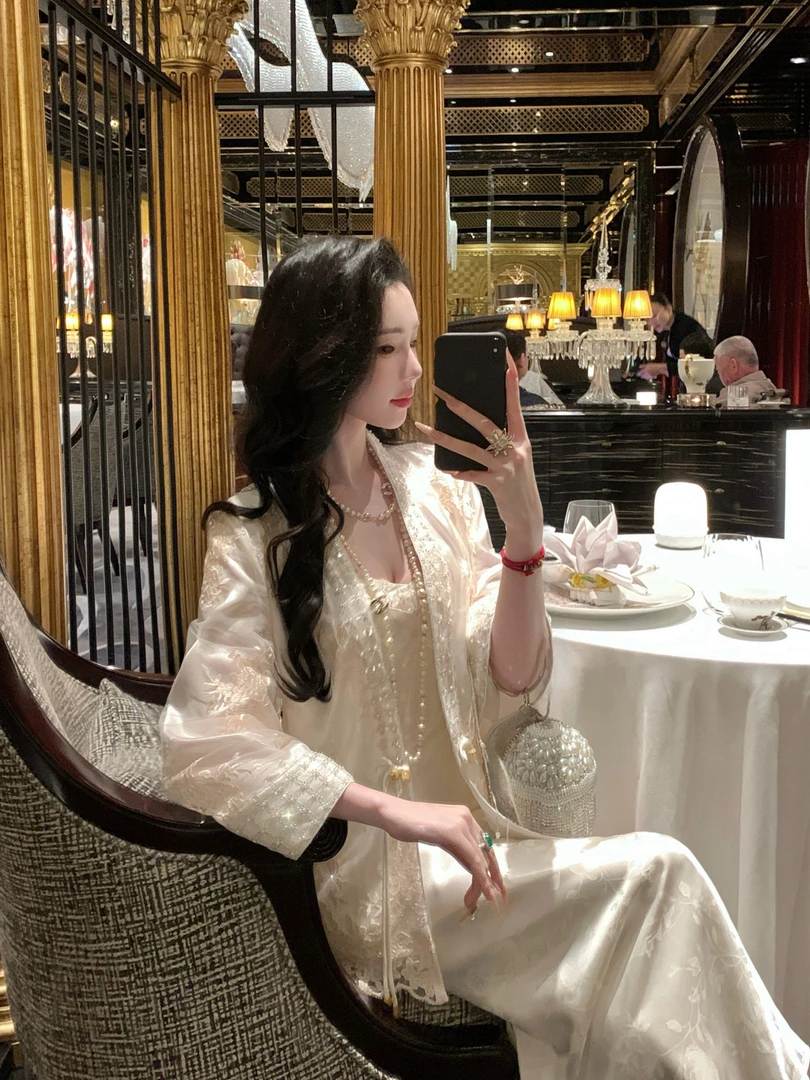 【雅乔定制】明月皎皎 重工蕾丝刺绣新中式国风外套女DYYY-25055973