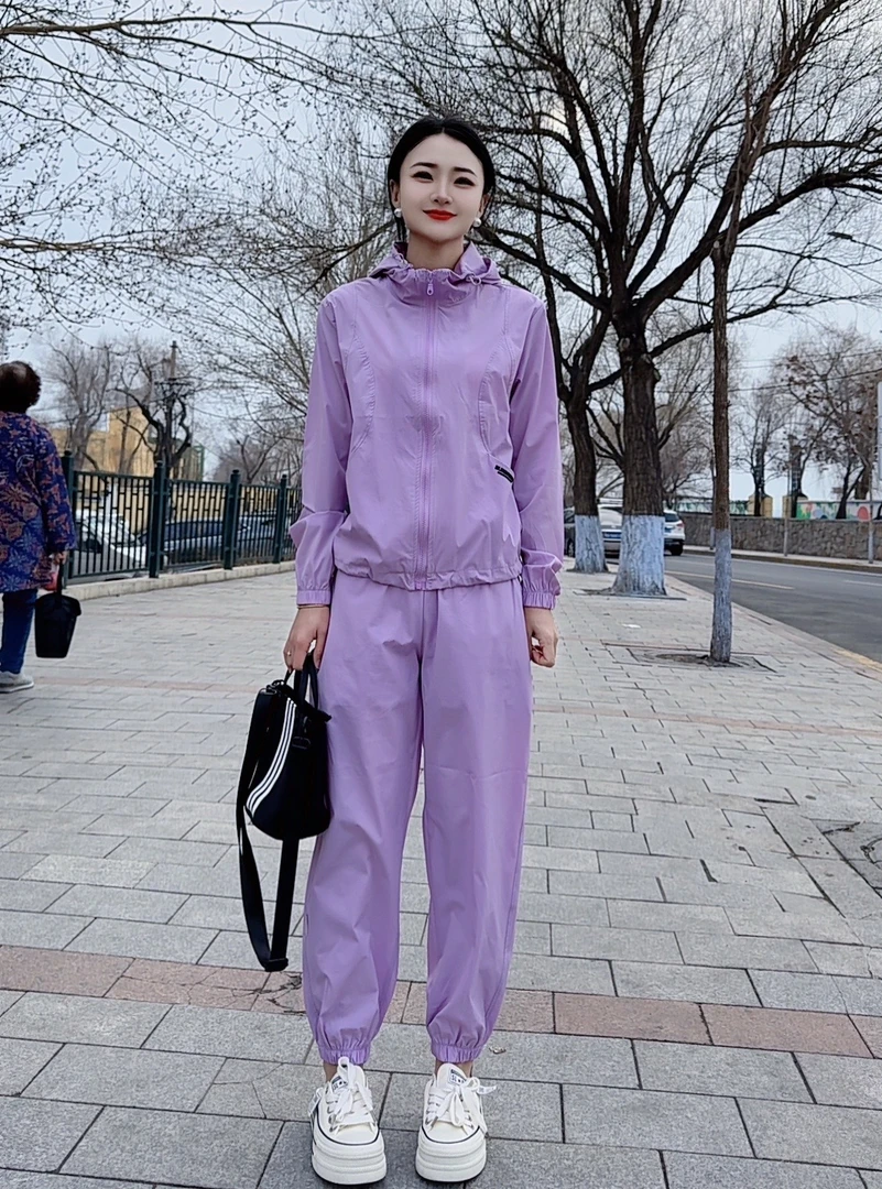 88313春夏新款休闲欧货时尚网红百搭运动套装宽松韩版洋气