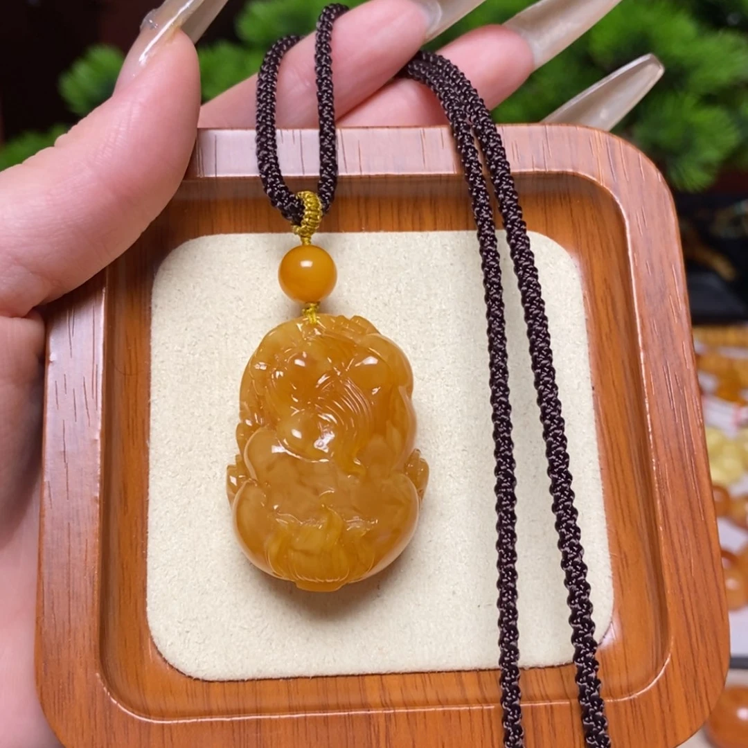 【闪购商品】蜜蜡颈饰未镶嵌项链