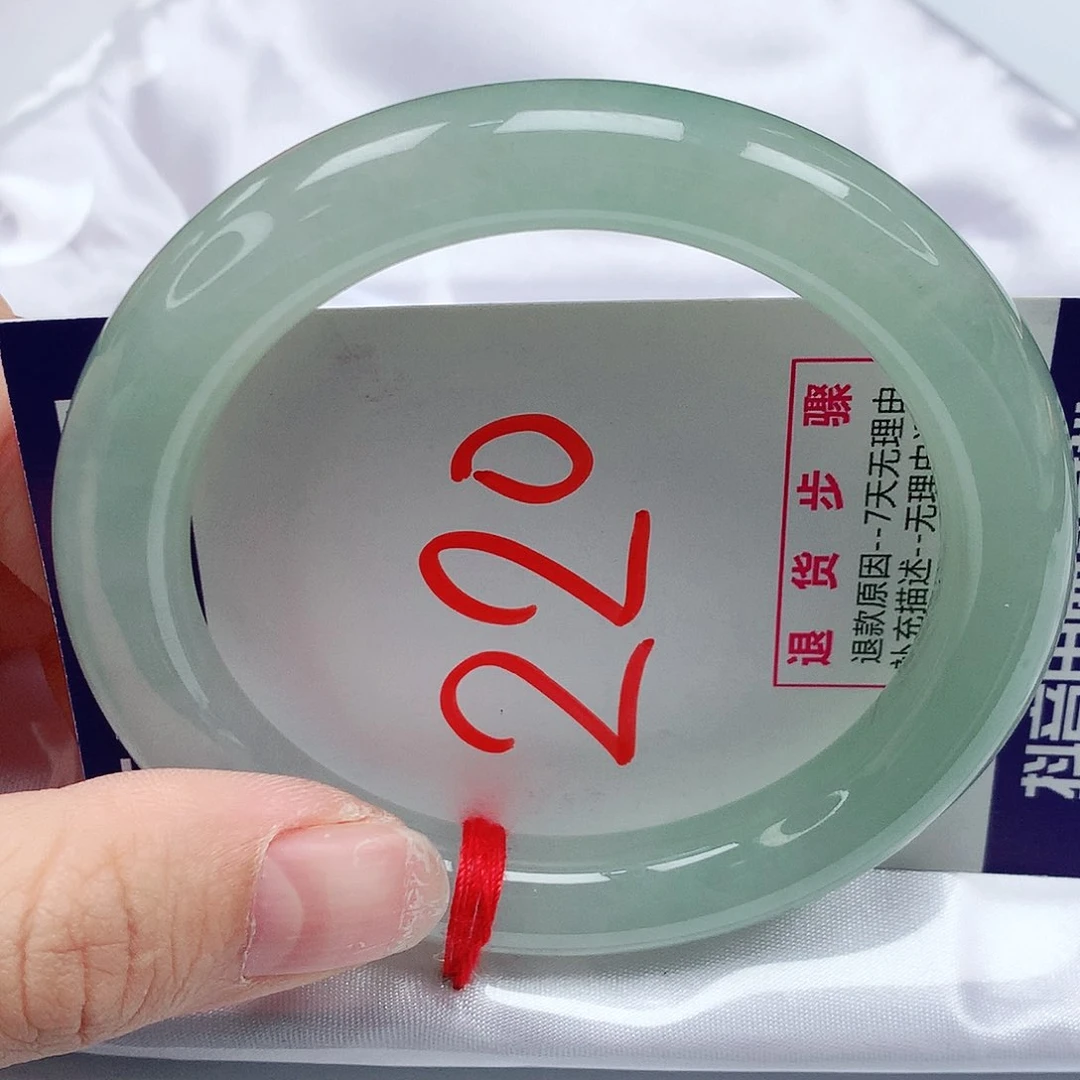 翡翠手镯未镶嵌56圈缅甸天然翡翠A货