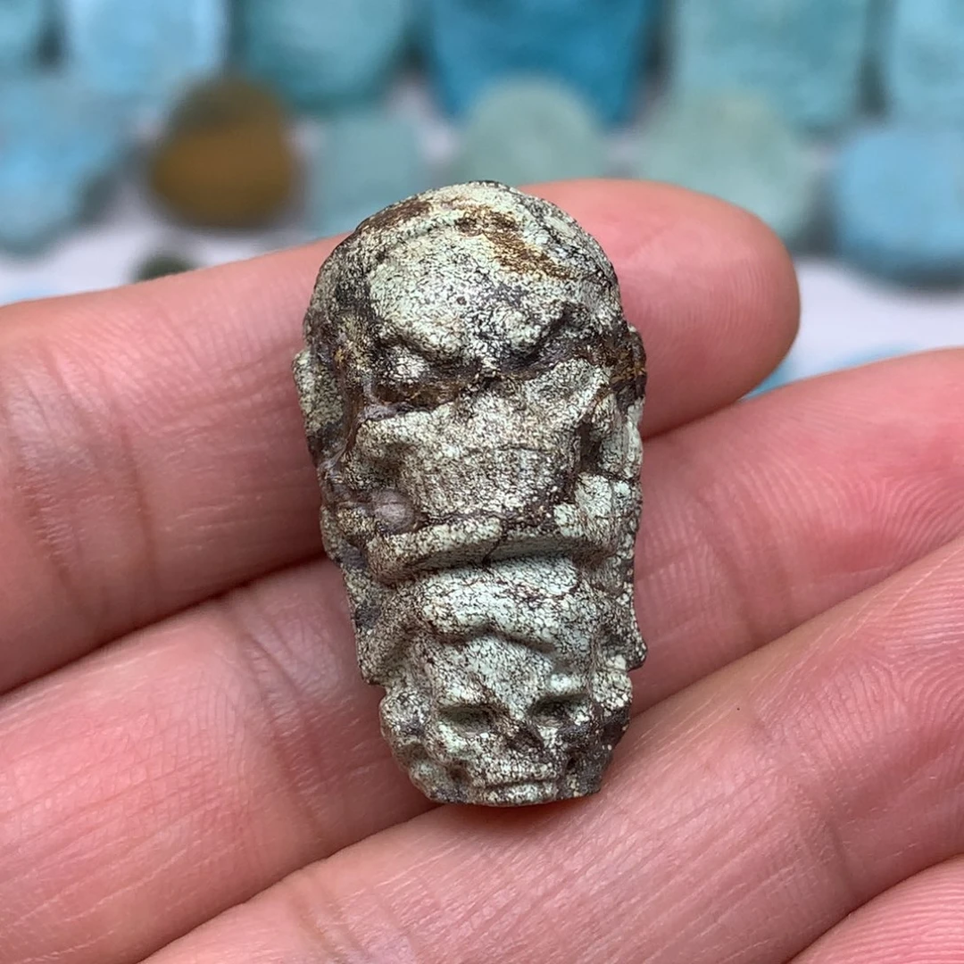 特色雕刻恶灵三通7.9克