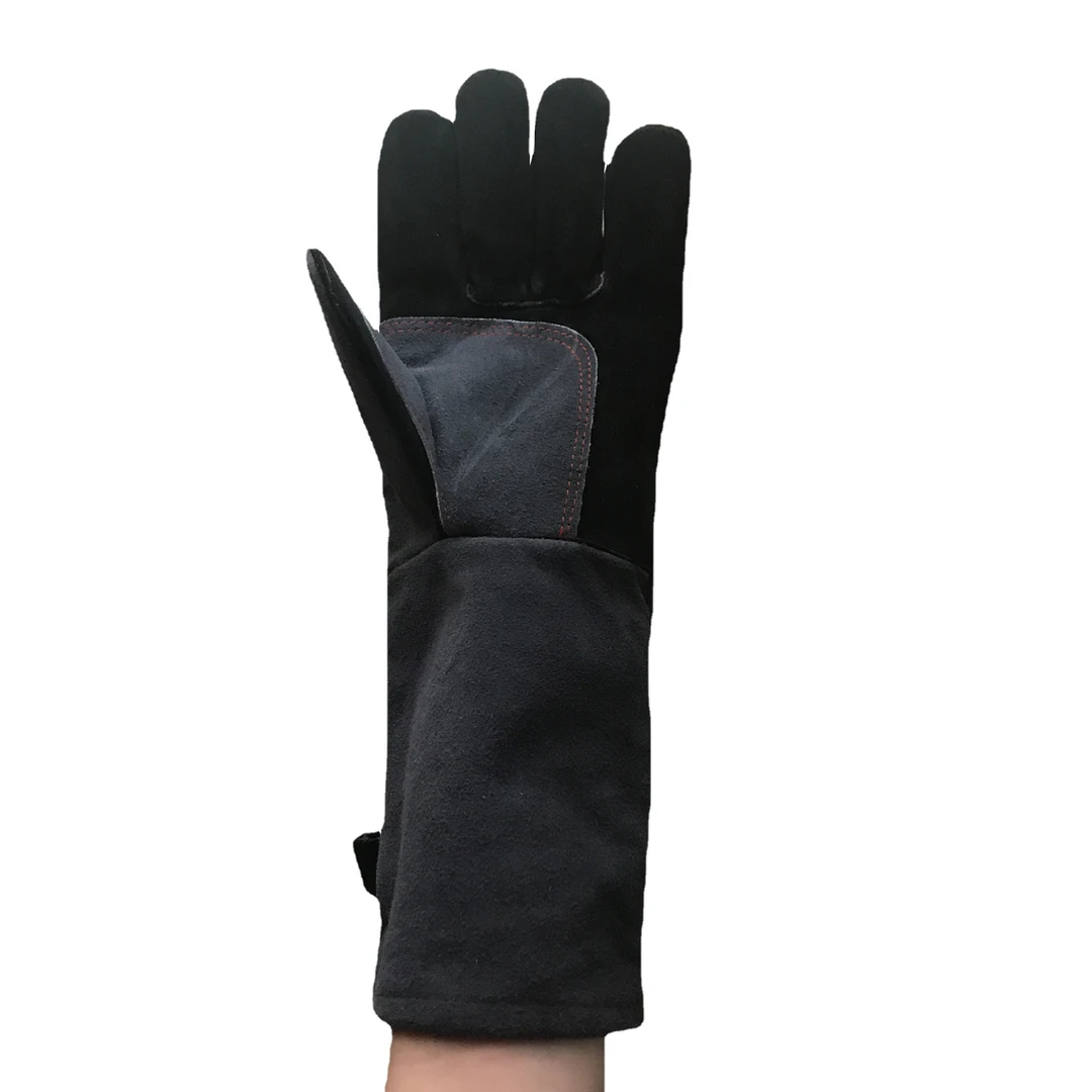 BBQ烧烤耐高温手套壁炉防火隔热真电焊防火星飞溅欧美热销款