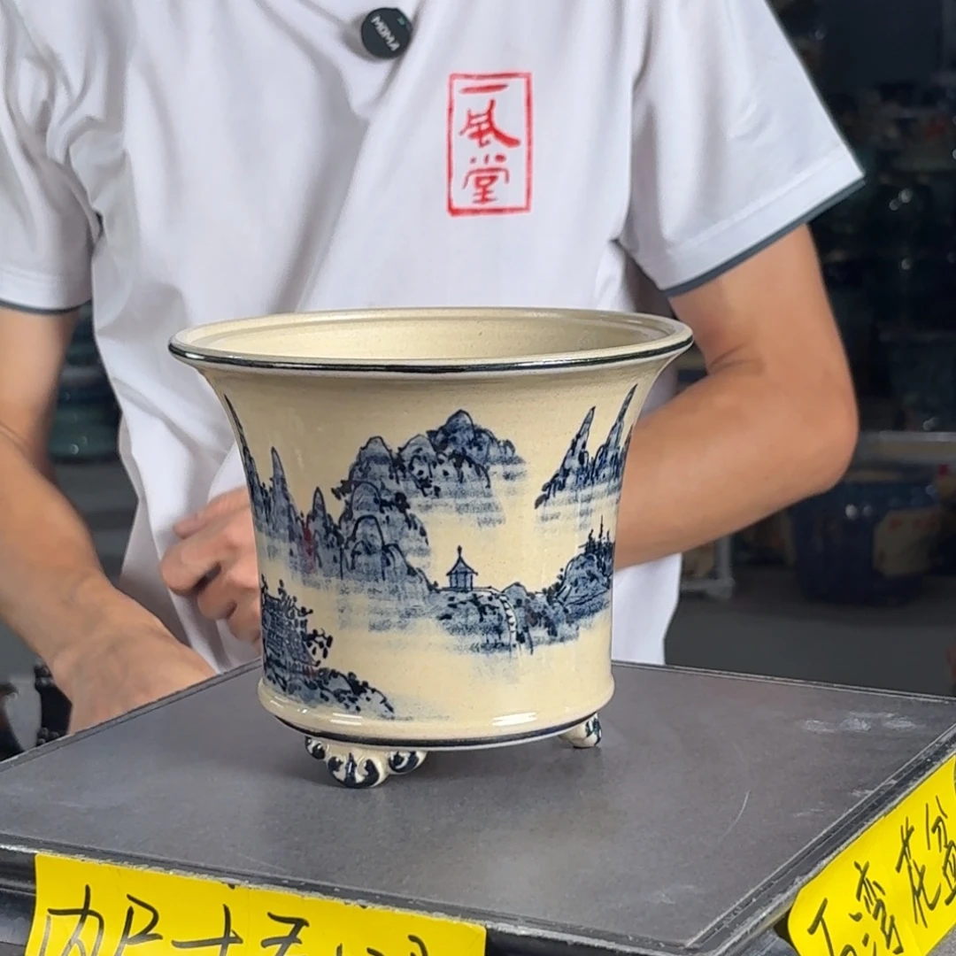 一风堂石湾花盆 内15*13