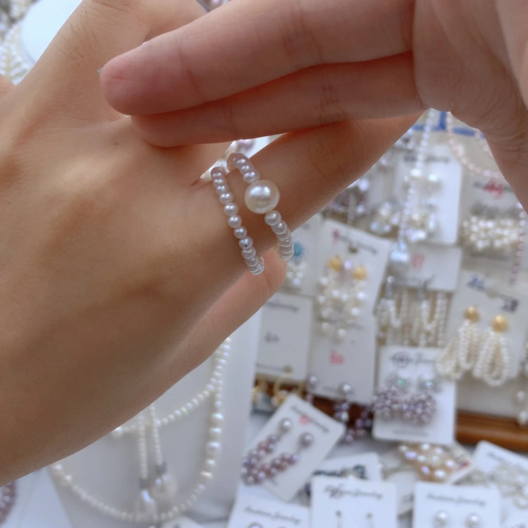 颈饰银S925镶嵌淡水珍珠