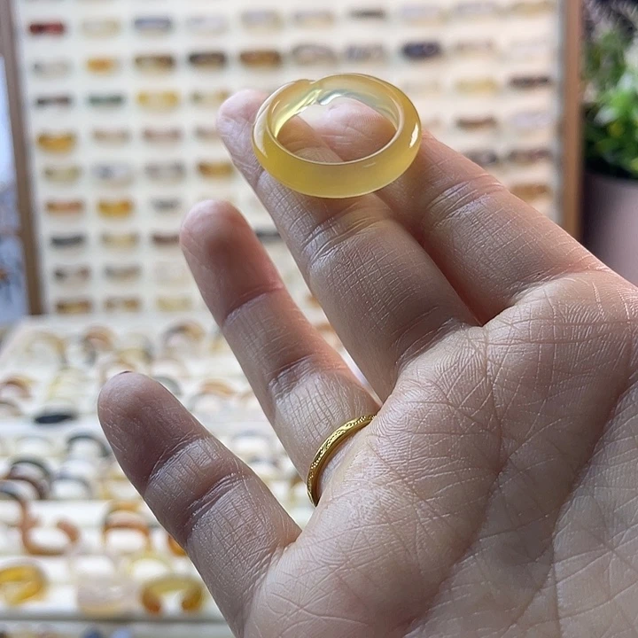 玛瑙/玉髓合金戒指