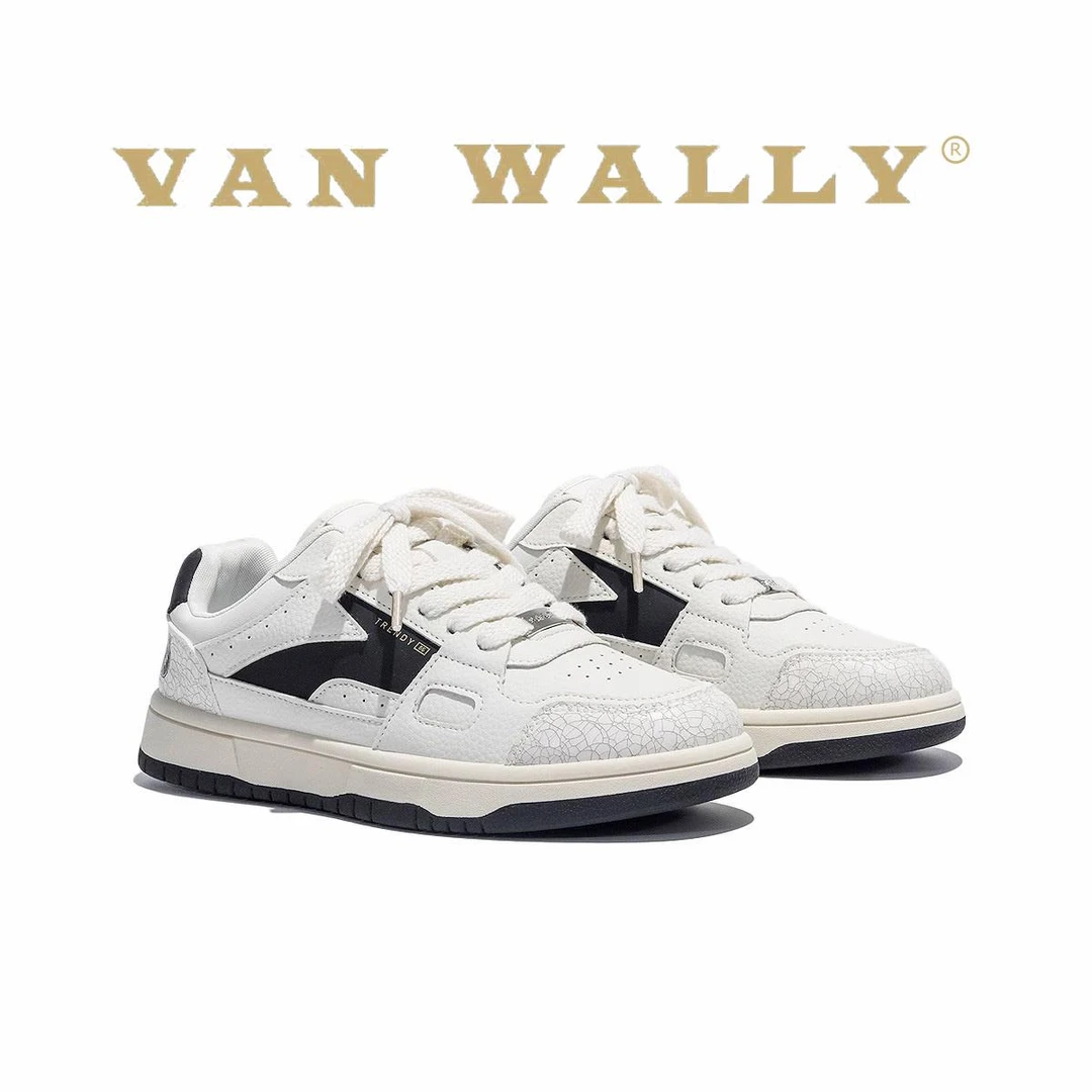 大牌撤柜VAN WLLY 2025夏季透气男生运动休闲鞋新款小白鞋男小众