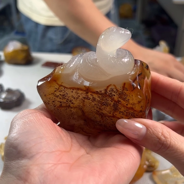 玛瑙/玉髓吊坠(不含链)未镶嵌
