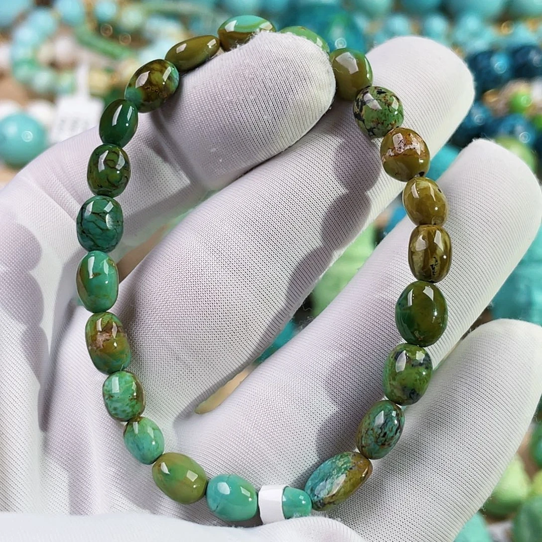 绿松石未镶嵌珠宝奇石6mm