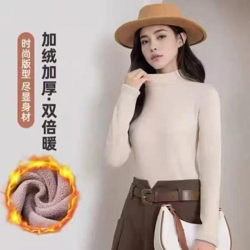 [Q]11.20-3 加厚半高领韩版无痕超暖打底衫