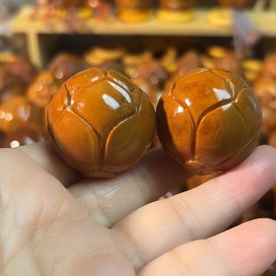 橄榄核手串/手链莲花包一对