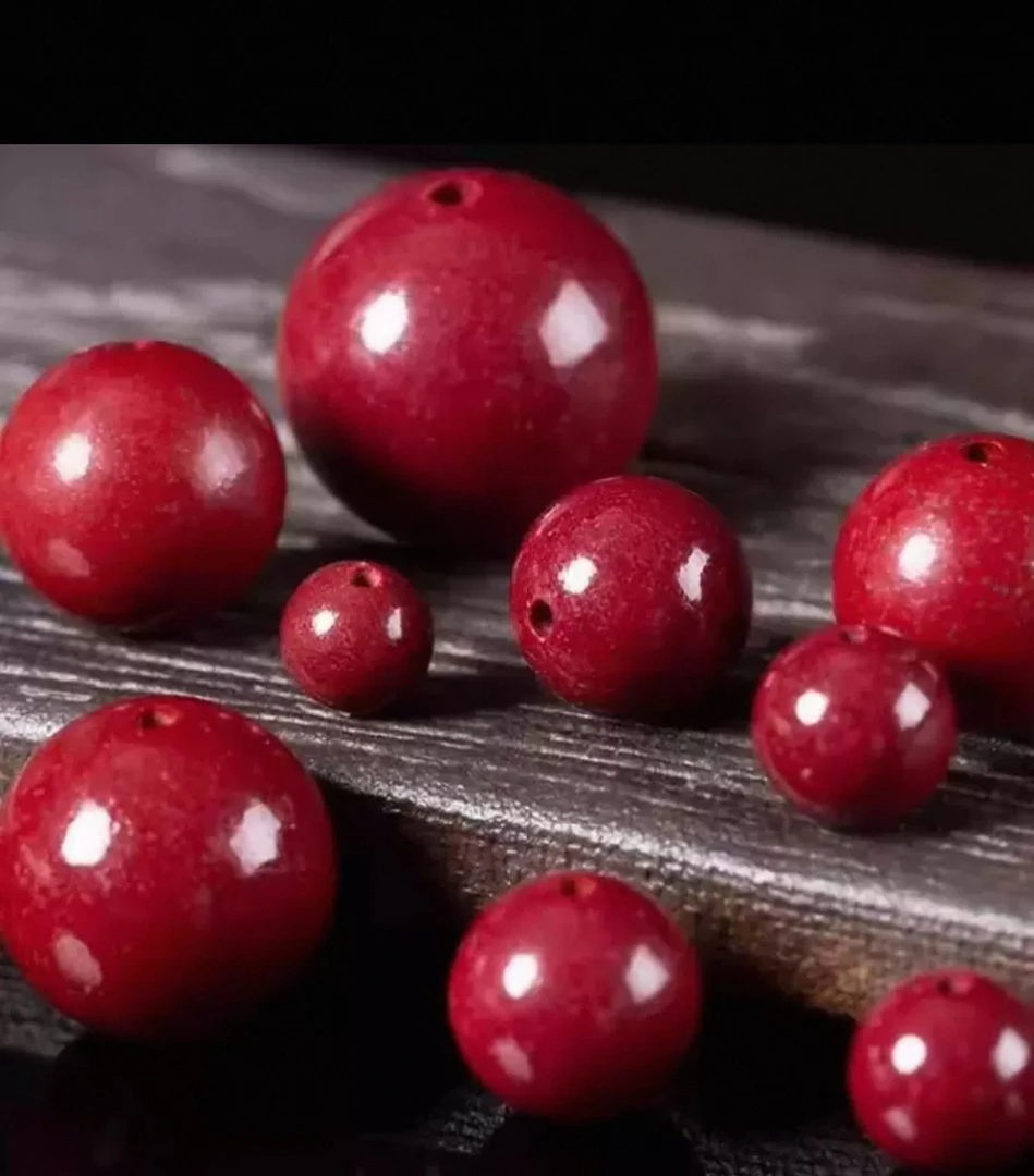 非金属布艺吊坠 含辰砂天然紫金砂散珠DIY手工串珠配饰