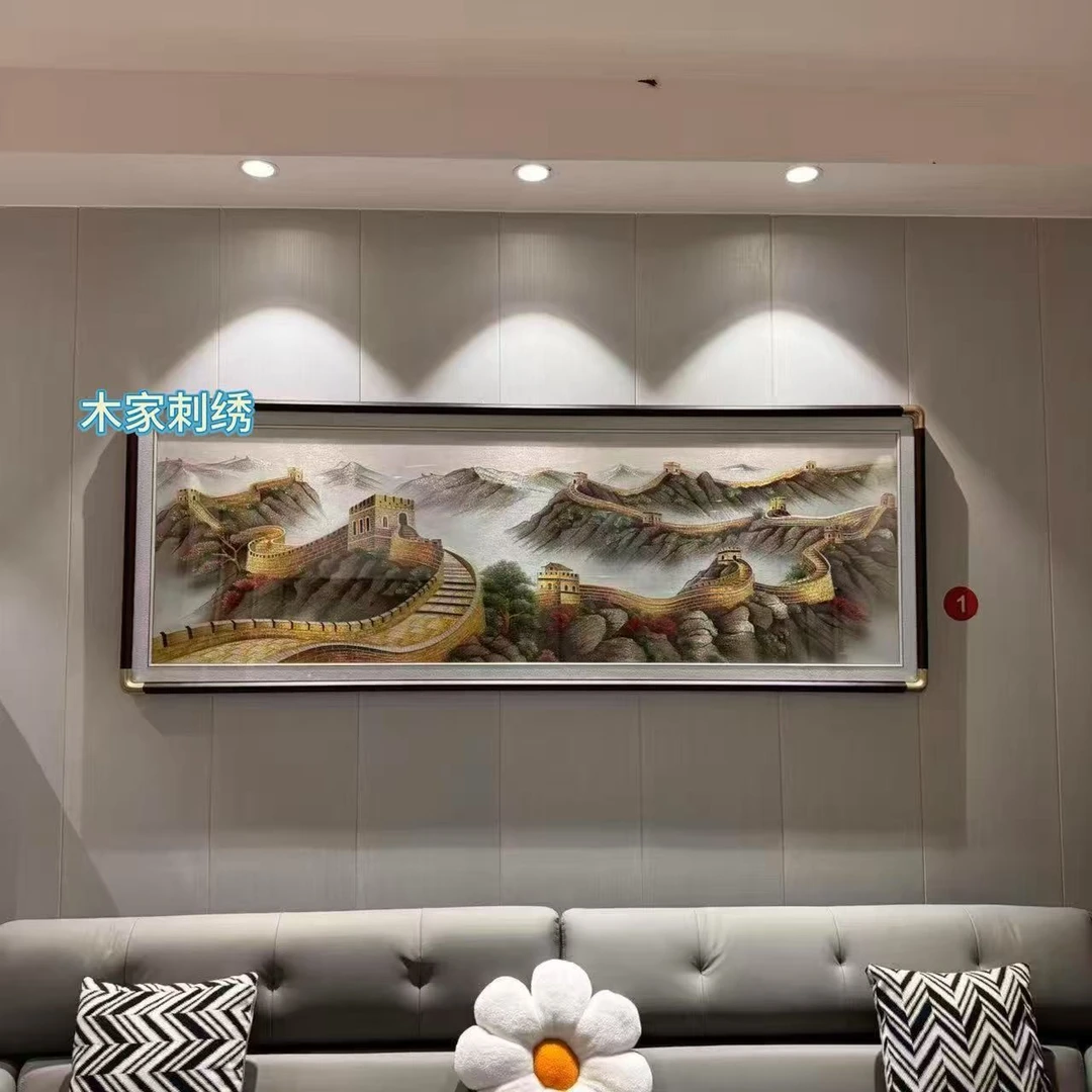 【万里长城】新款织锦绣客厅背景墙轻奢新中式办公室高端大气装饰画