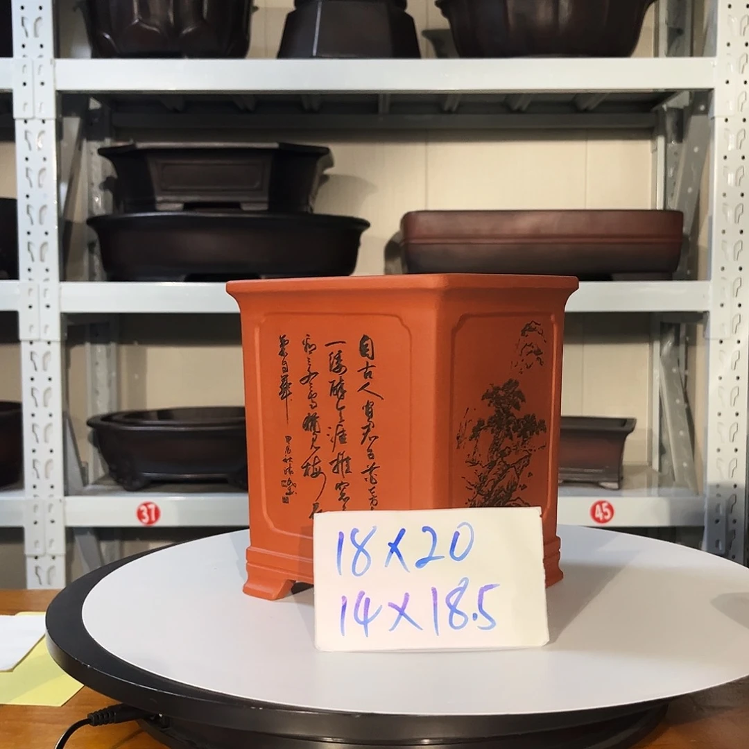 紫砂花盆宜兴紫砂工艺美术