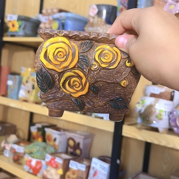 陶瓷多肉花盆满15包邮