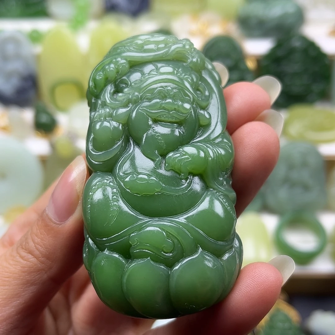 和田玉未镶嵌颈饰可手把